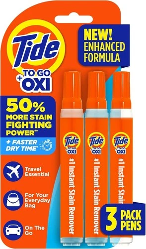 Tide To Go Instant Stain Remover 3 Pack 10mL Portable Pens Procter Gamble 3 PC