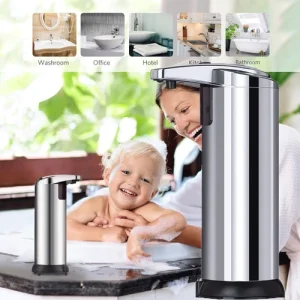 250ml Automatic Soap Liquid Dispenser Touchless Smart IR Sensor Kitchen Bathroom