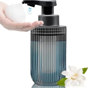 Automatic Touchless Glass Soap Dispenser Foaming Vertical Hand Soap Dispenser