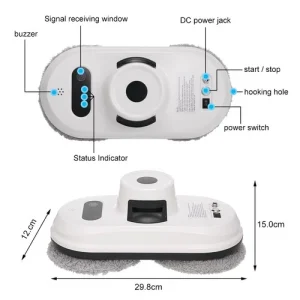 EU Plug Electric Window Cleaning Robot Automatic Glass Vacuum Cleaner Windo DM